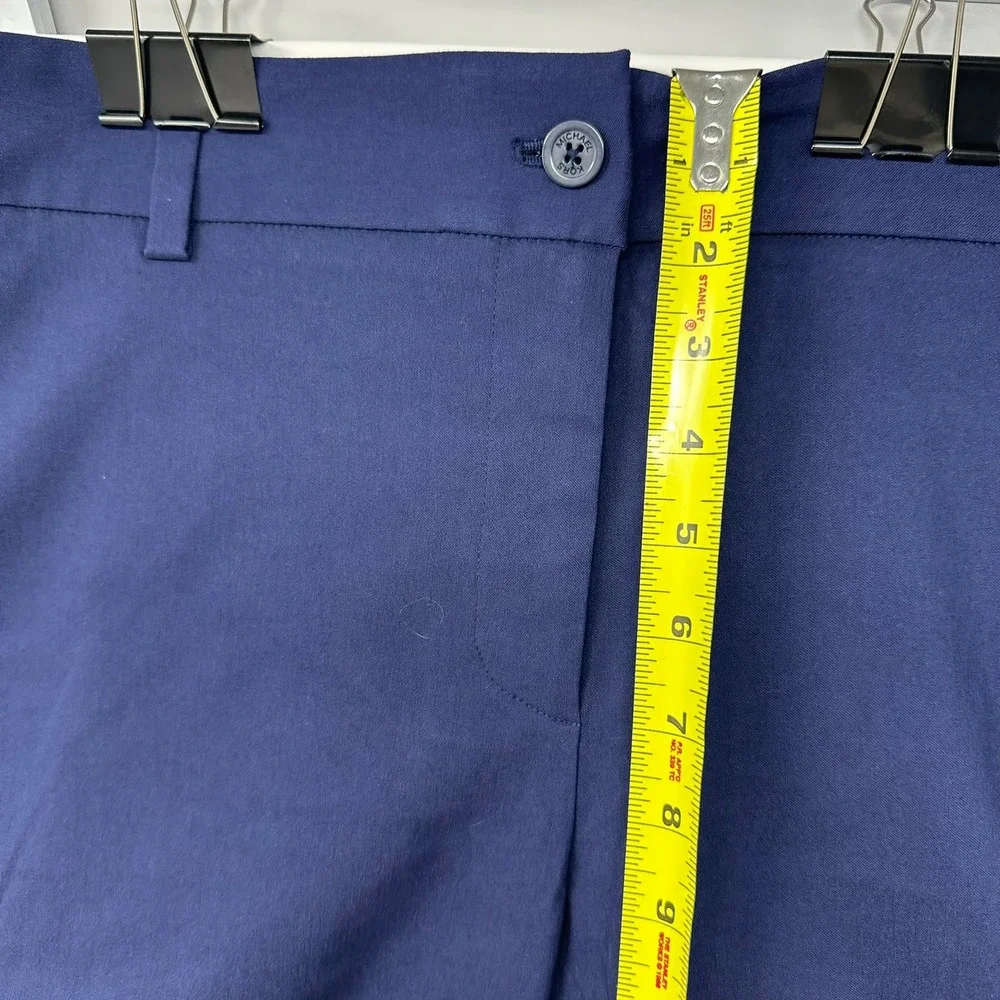 Michael Kors Pants Women 18W Blue True Navy Core of Kors Stretch Slacks